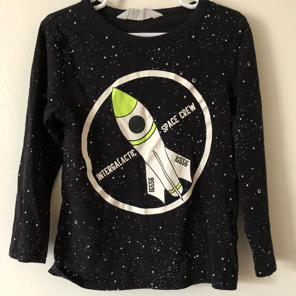 H&M long sleeve space shirt
